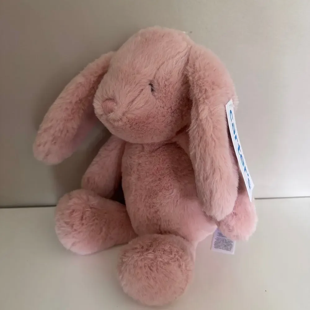 Carter's Pink Plush Soft Floppy Ear Bunny Rabbit Stuffed Animal New